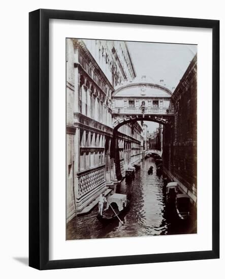 Bridge of Sighs, Venice, C.1870-Carlo Naya-Framed Giclee Print