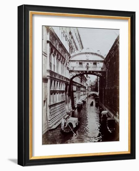 Bridge of Sighs, Venice, C.1870-Carlo Naya-Framed Giclee Print