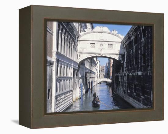 Bridge of Sighs, Venice, Veneto, Italy-Guy Thouvenin-Framed Premier Image Canvas