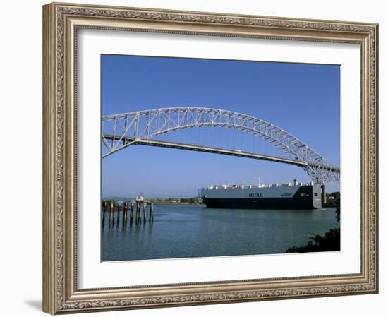 Bridge of the Americas, Panama Canal, Balboa, Panama, Central America-Sergio Pitamitz-Framed Photographic Print