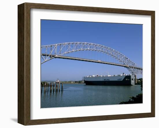 Bridge of the Americas, Panama Canal, Balboa, Panama, Central America-Sergio Pitamitz-Framed Photographic Print