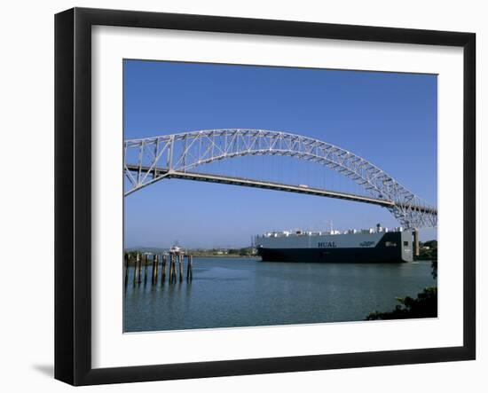 Bridge of the Americas, Panama Canal, Balboa, Panama, Central America-Sergio Pitamitz-Framed Photographic Print