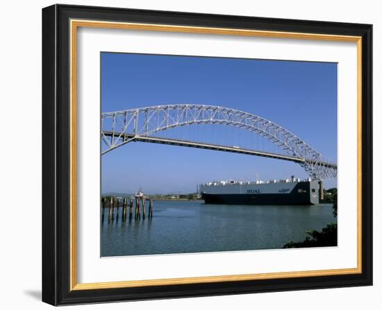 Bridge of the Americas, Panama Canal, Balboa, Panama, Central America-Sergio Pitamitz-Framed Photographic Print