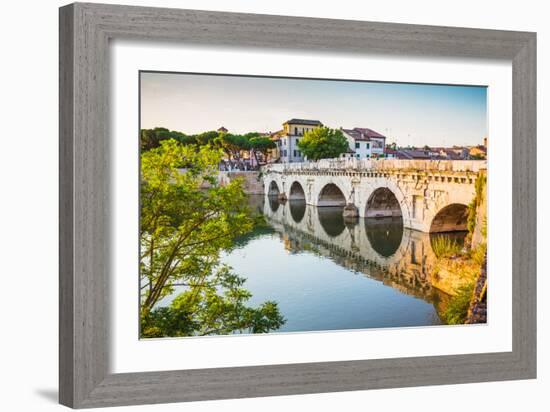 Bridge of Tiberius (Ponte Di Tiberio) in Rimini-Alan64-Framed Photographic Print