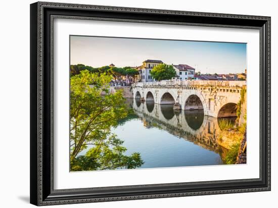 Bridge of Tiberius (Ponte Di Tiberio) in Rimini-Alan64-Framed Photographic Print