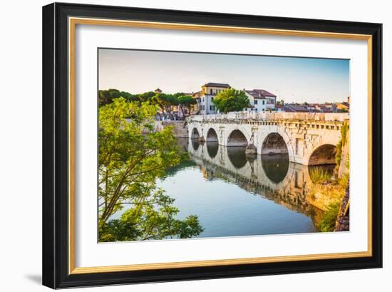 Bridge of Tiberius (Ponte Di Tiberio) in Rimini-Alan64-Framed Photographic Print