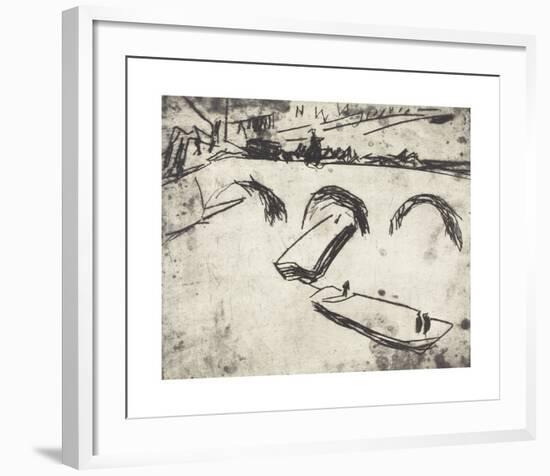 Bridge on Crown Prince Embankment-Ernst Ludwig Kirchner-Framed Premium Giclee Print