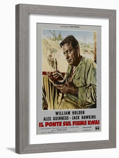 Bridge on the River Kwai, Italian Movie Poster, 1958-null-Framed Premium Giclee Print