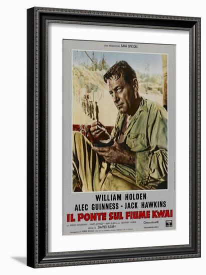 Bridge on the River Kwai, Italian Movie Poster, 1958-null-Framed Premium Giclee Print