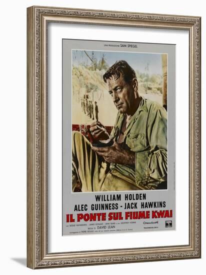 Bridge on the River Kwai, Italian Movie Poster, 1958-null-Framed Art Print