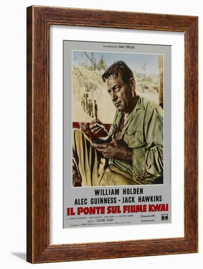 Bridge on the River Kwai, Italian Movie Poster, 1958-null-Framed Art Print