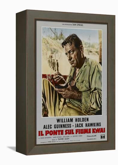 Bridge on the River Kwai, Italian Movie Poster, 1958-null-Framed Stretched Canvas