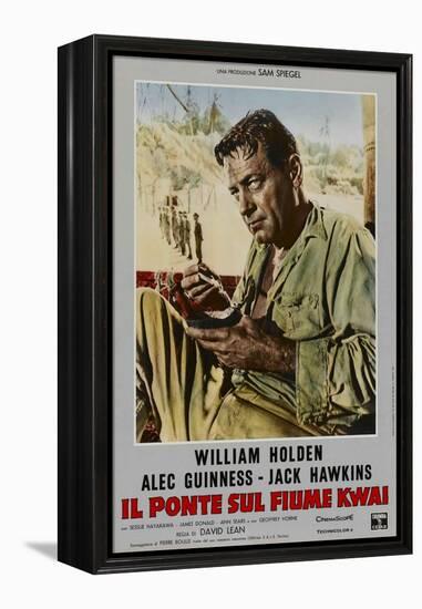 Bridge on the River Kwai, Italian Movie Poster, 1958-null-Framed Stretched Canvas