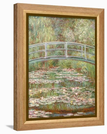 Bridge over a Pond of Water Lilies-Claude Monet-Framed Premier Image Canvas