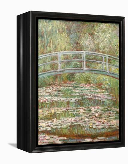 Bridge over a Pond of Water Lilies-Claude Monet-Framed Premier Image Canvas