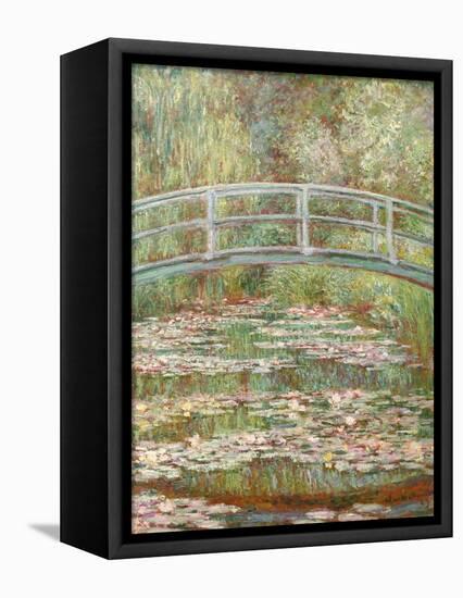 Bridge over a Pond of Water Lilies-Claude Monet-Framed Premier Image Canvas