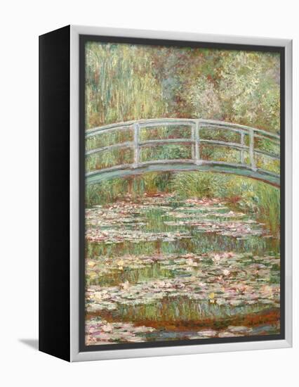 Bridge over a Pond of Water Lilies-Claude Monet-Framed Premier Image Canvas