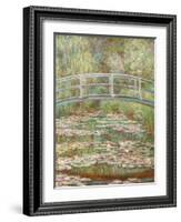 Bridge over a Pond of Water Lilies-Claude Monet-Framed Giclee Print