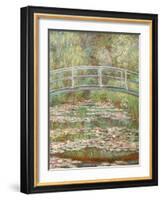 Bridge over a Pond of Water Lilies-Claude Monet-Framed Giclee Print