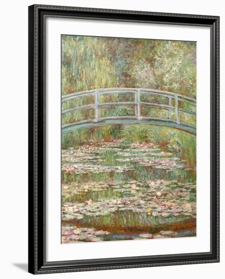 Bridge over a Pond of Water Lilies-Claude Monet-Framed Giclee Print