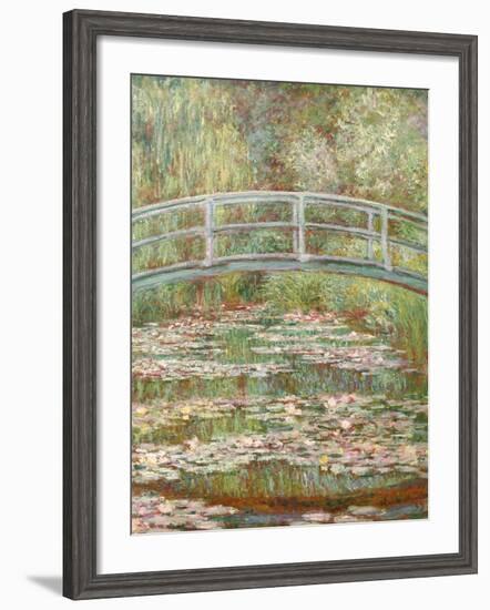 Bridge over a Pond of Water Lilies-Claude Monet-Framed Giclee Print