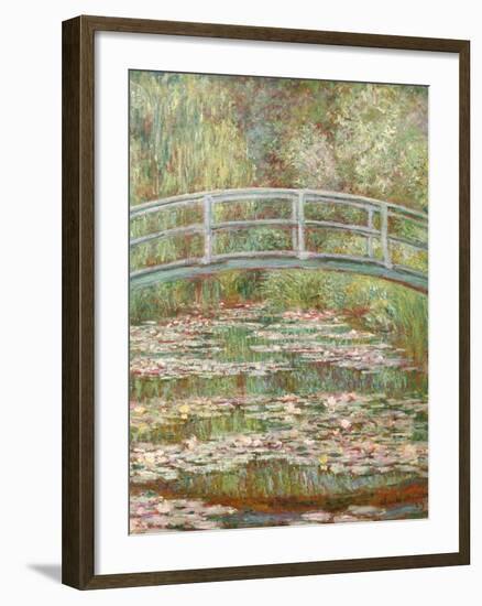 Bridge over a Pond of Water Lilies-Claude Monet-Framed Giclee Print