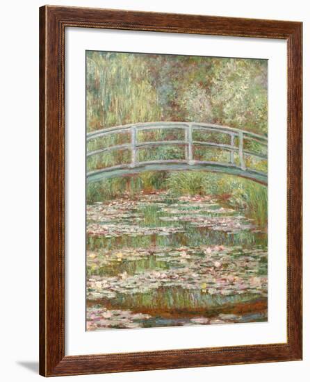 Bridge over a Pond of Water Lilies-Claude Monet-Framed Giclee Print