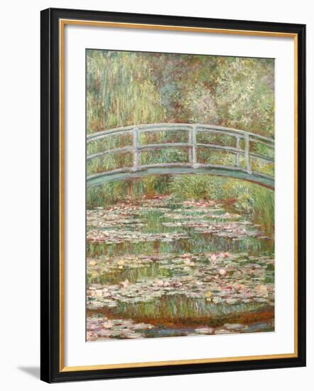 Bridge over a Pond of Water Lilies-Claude Monet-Framed Giclee Print