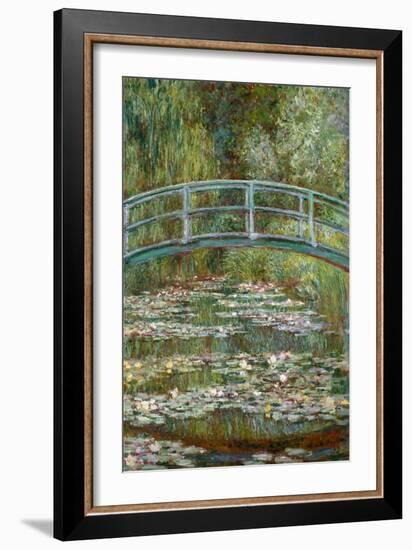 Bridge over a Pond of Water Lilies-Claude Monet-Framed Premium Giclee Print