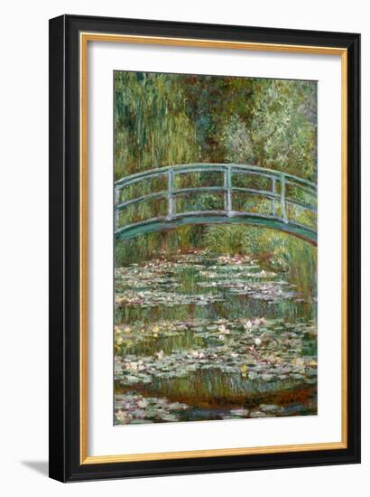 Bridge over a Pond of Water Lilies-Claude Monet-Framed Premium Giclee Print