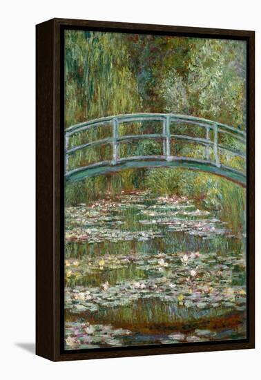 Bridge over a Pond of Water Lilies-Claude Monet-Framed Stretched Canvas