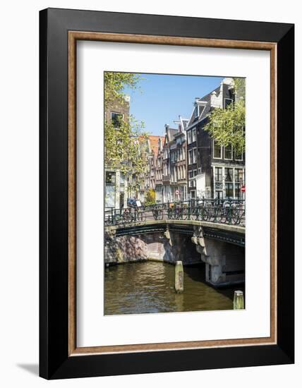 Bridge over Brouwersgracht, Amsterdam, Netherlands, Europe-Amanda Hall-Framed Photographic Print