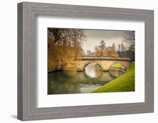 Bridge over Cam River, Cambridge University-sborisov-Framed Photographic Print