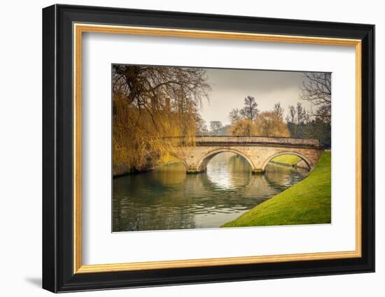 Bridge over Cam River, Cambridge University-sborisov-Framed Photographic Print