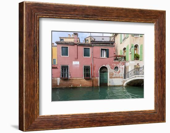 Bridge over Canal. Venice. Italy-Tom Norring-Framed Photographic Print