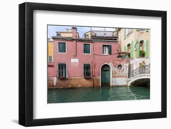 Bridge over Canal. Venice. Italy-Tom Norring-Framed Photographic Print