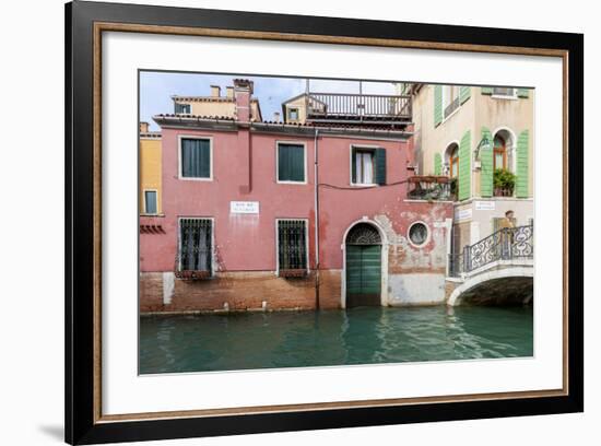 Bridge over Canal. Venice. Italy-Tom Norring-Framed Photographic Print