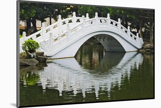 Bridge over garden pond in Liberty Square, Taipei, Taiwan-Keren Su-Mounted Photographic Print