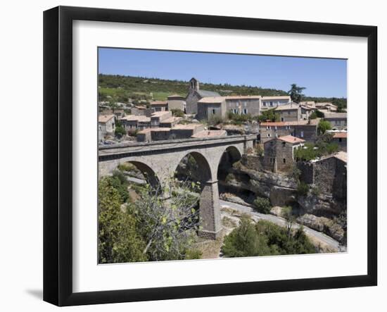 Bridge over Gorge, Minerve, Herault, Languedoc-Roussillon, France, Europe-Martin Child-Framed Photographic Print