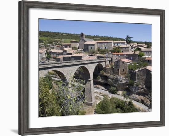 Bridge over Gorge, Minerve, Herault, Languedoc-Roussillon, France, Europe-Martin Child-Framed Photographic Print