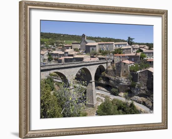 Bridge over Gorge, Minerve, Herault, Languedoc-Roussillon, France, Europe-Martin Child-Framed Photographic Print