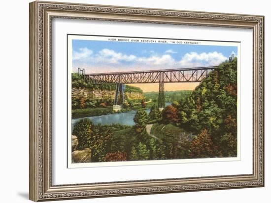 Bridge over Kentucky River-null-Framed Art Print