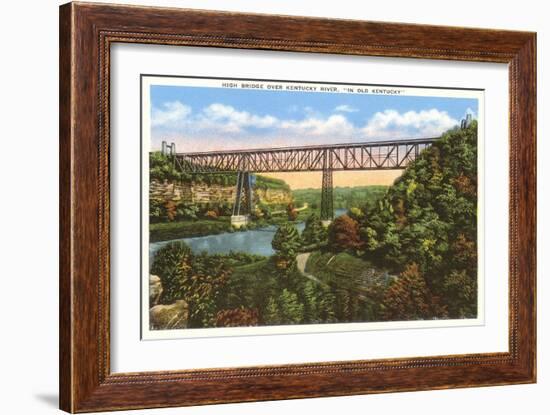 Bridge over Kentucky River-null-Framed Art Print