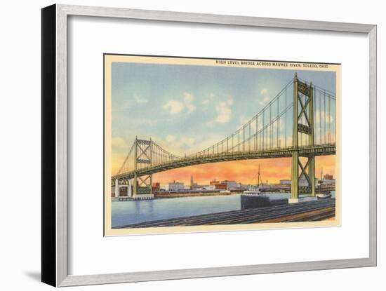 Bridge over Maumee River, Toledo, Ohio-null-Framed Art Print