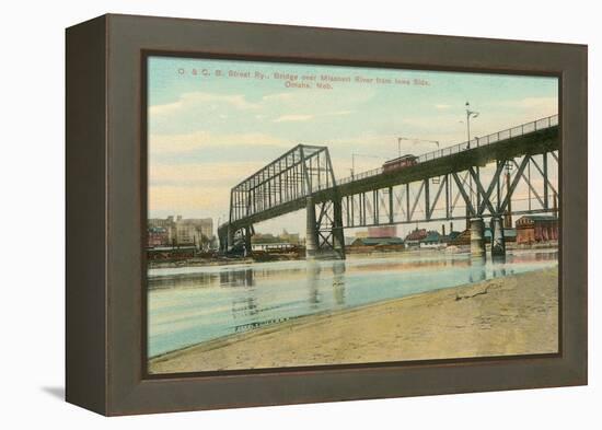 Bridge over Missouri, Omaha, Nebraska-null-Framed Stretched Canvas