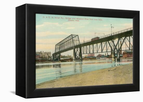 Bridge over Missouri, Omaha, Nebraska-null-Framed Stretched Canvas