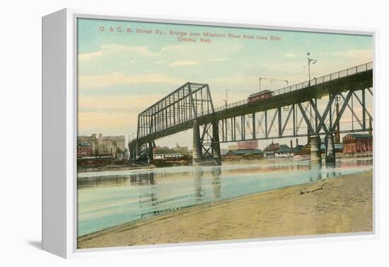 Bridge over Missouri, Omaha, Nebraska-null-Framed Stretched Canvas