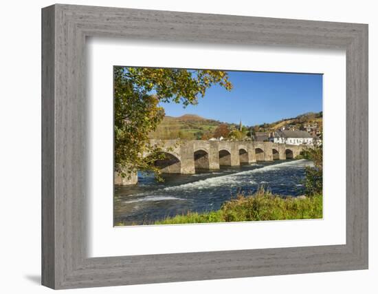 Bridge over River Usk, Crickhowell, Powys, Brecon, Wales, United Kingdom, Europe-Billy Stock-Framed Photographic Print