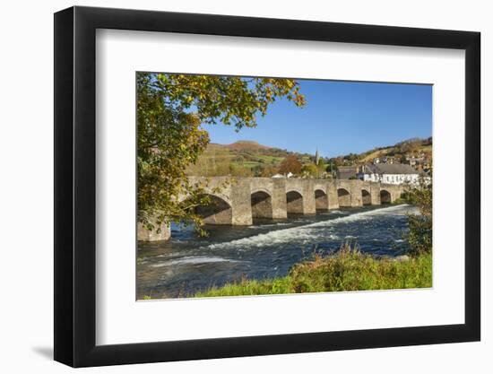 Bridge over River Usk, Crickhowell, Powys, Brecon, Wales, United Kingdom, Europe-Billy Stock-Framed Photographic Print