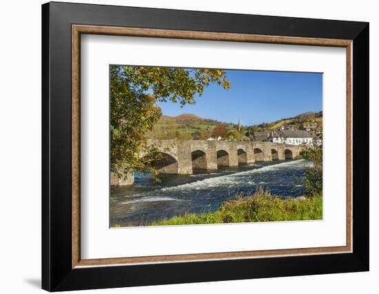 Bridge over River Usk, Crickhowell, Powys, Brecon, Wales, United Kingdom, Europe-Billy Stock-Framed Photographic Print